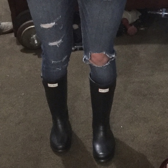 Tall Hunter rain boots