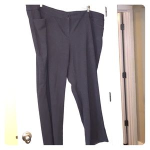Lane Bryant charcoal gray career trousers