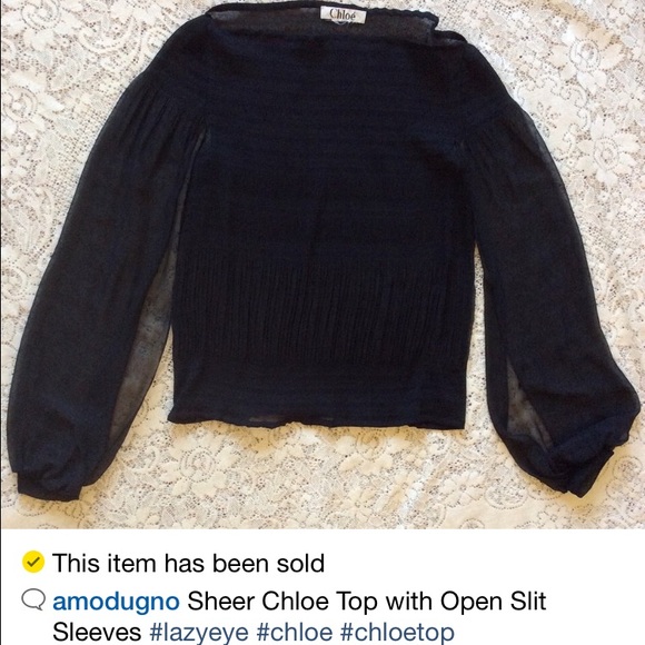 ISO Vintage Chloe Off The Shoulder Bell Sleeve Top display picture 1