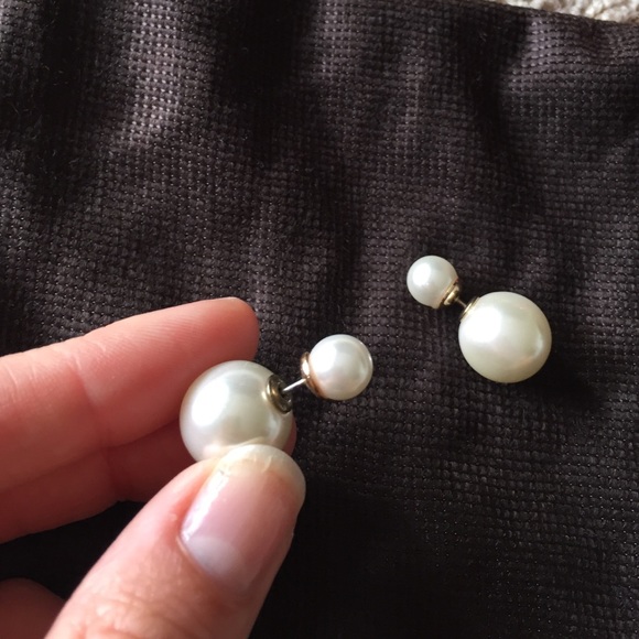 Bauble Bar Jewelry - Double sided pearl studs Bauble Bar Jewelry - Double sided pearl studs
