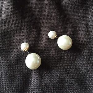 Bauble Bar Jewelry - Double sided pearl studs Bauble Bar Jewelry - Double sided pearl studs