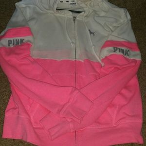 VS Pink Zip Up Hoodie