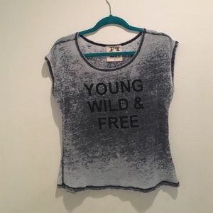 Young wild and free t-shirt