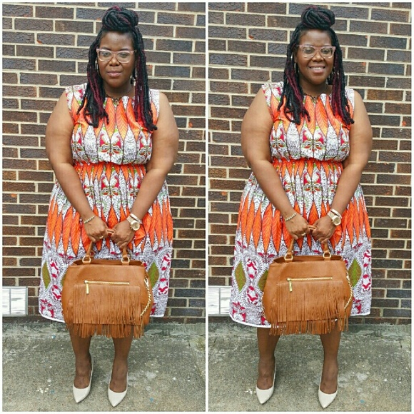 African print dress