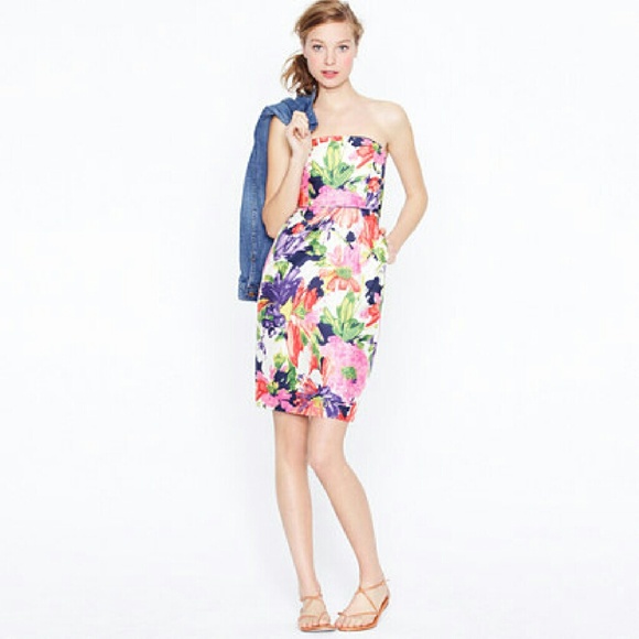 J Crew Ella Dress in garden floral. Size 6.