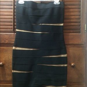 Forever 21 - body hugging elastic dress in black