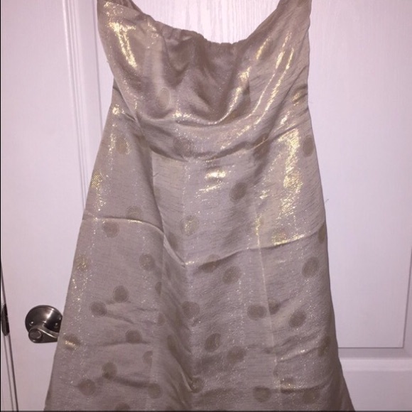 Cream and gold dress