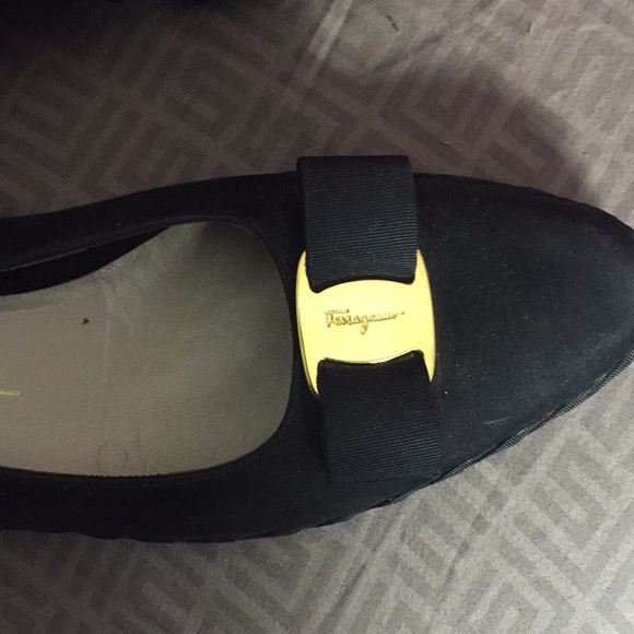 Vintage suede Salvatore Ferragamo shoes size 81/2 - Picture 3 of 4