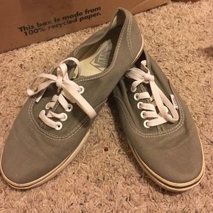 Solid Gray Vans