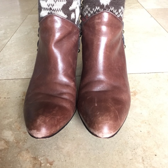 💥SALE💥 Cole Haan Fairisle Boots w/Bronze Studs - Picture 2 of 4