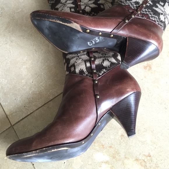 💥SALE💥 Cole Haan Fairisle Boots w/Bronze Studs - Picture 4 of 4