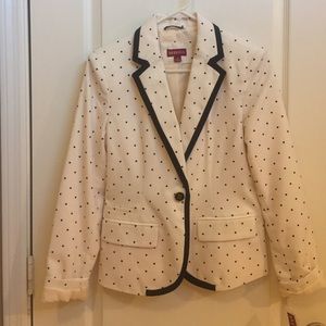 NWT size 4 Merona polka dot blazer