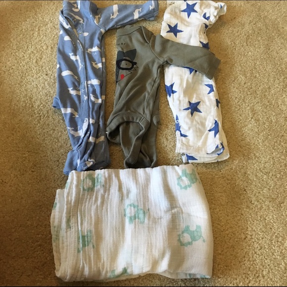 🚂 Baby boy BUNDLE! 🚂 3 pieces + A&A swaddle!