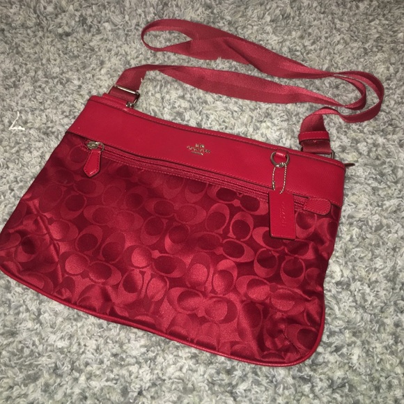 Coach saddle bag/crossbody tote