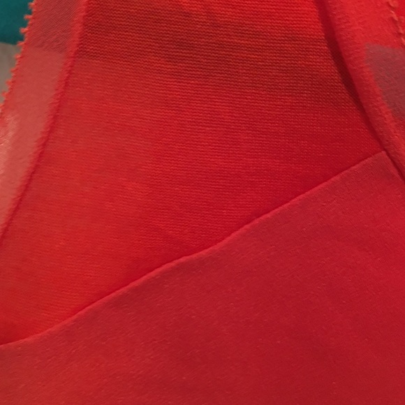 French concetion blood orange silk tank top - Picture 3 of 4