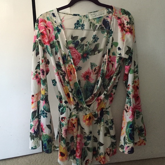 Vintage Havana floral romper