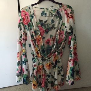 Vintage Havana floral romper