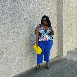 Citychic Floral peplum top