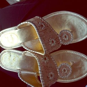 Jack Rodgers Marbella Gold Wedge