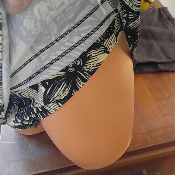 Swim Systems Island Tropics coconut Tree belt swimsuit bottoms skirtini XL 14 16 - Picture 4 of 4