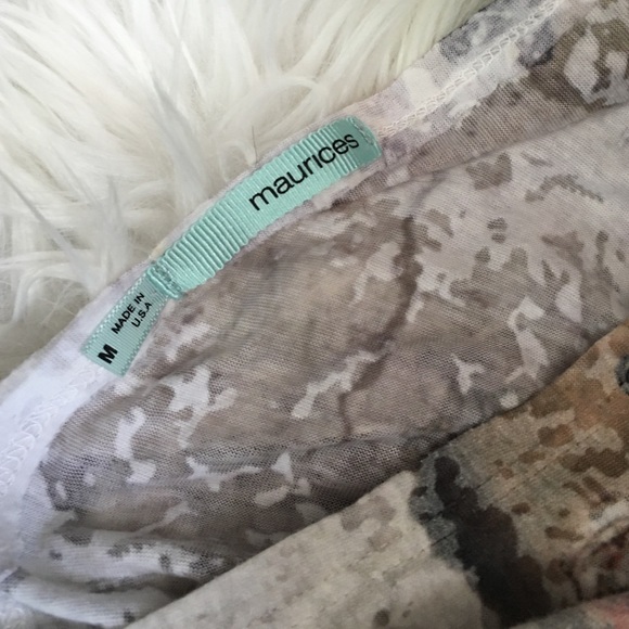 Maurices wide sleeve burnout top - Picture 2 of 4