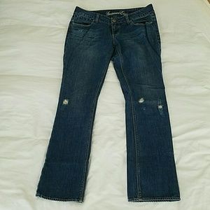 American Eagle straight leg, medium wash jeans