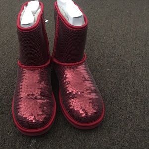 Red sequined UGGS