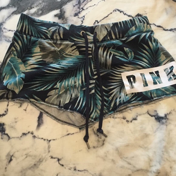 PINK Victoria's Secret Pants - Loose Fitting Tropical Shorts
