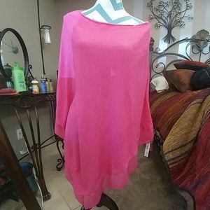 Pink poncho.     (LS1)