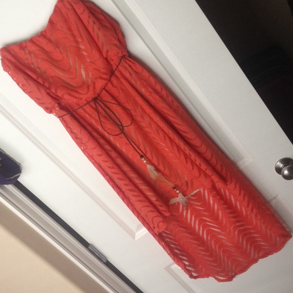 Strapless high low dress 🌼🍃🌸🌷