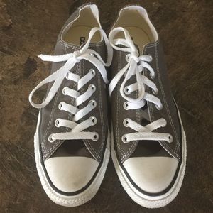 Gray Converse shoes