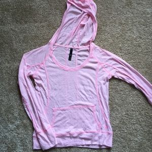 Lightweight pink hoodie