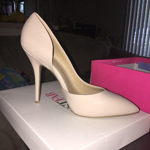 JustFab Dina Nude Heels