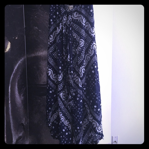 Palazzo pants scarf print