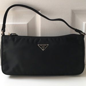 Prada Black Tessuto Nylon Pouch