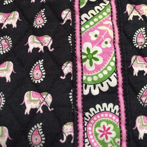 Vera Bradley Pink Elephant Drawstring Backpack - Picture 3 of 3