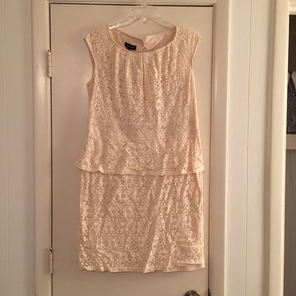 Cream lace dress