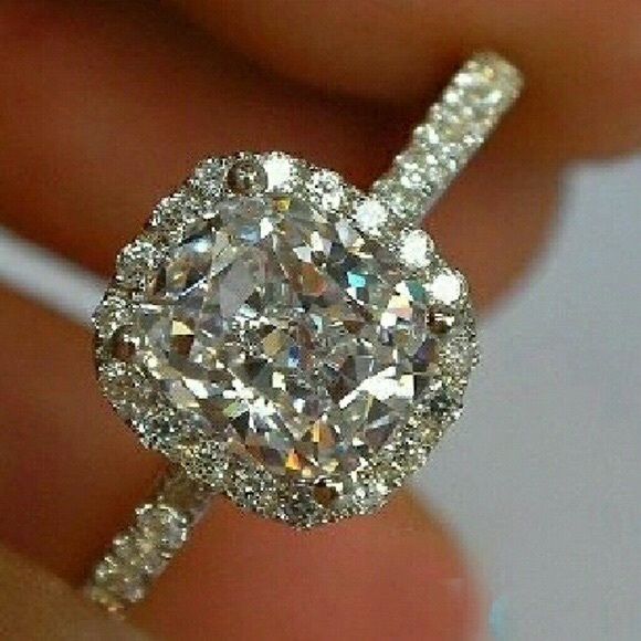 Petite Simulated Diamond Ring 7 - Picture 3 of 4