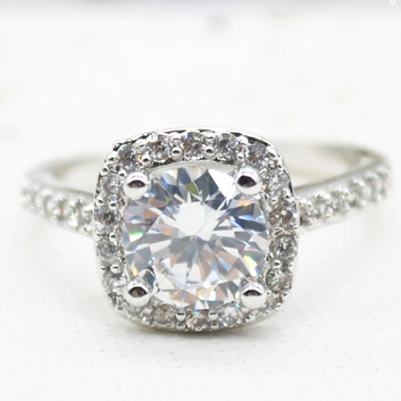 Petite Simulated Diamond Ring 7 - Picture 2 of 4