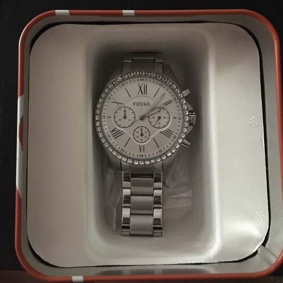 Silver Stainless Steel Fossil Watch