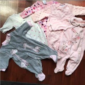 Baby girl onesie mix brand