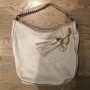 Michael Kors Cream Medium Hobo Bag