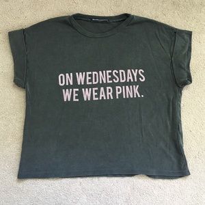 Brandy Melville "On Wednesdays we wear pink" shirt