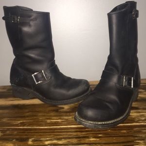 Frye Moto boots. (Engineer)