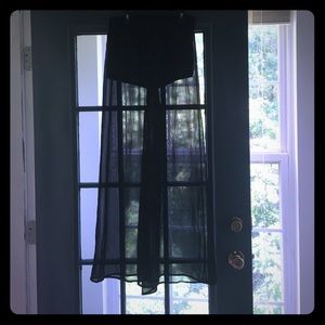 Sheer pants with shorts attached