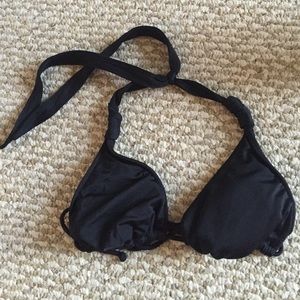 Black simple bikini top