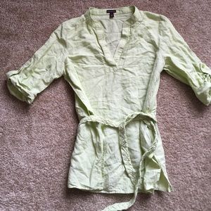 Light green 3/4 sleeve tunic