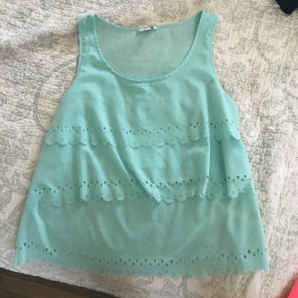 Teal tank top