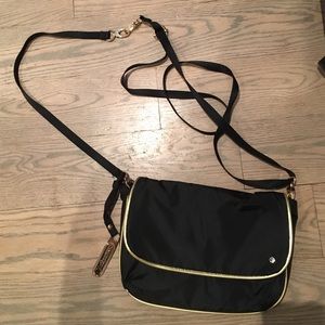 Lesportsac signature black side bag