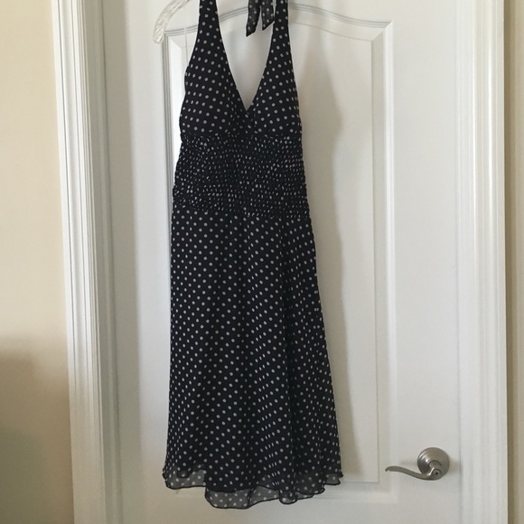 Polka dot cocktail dress